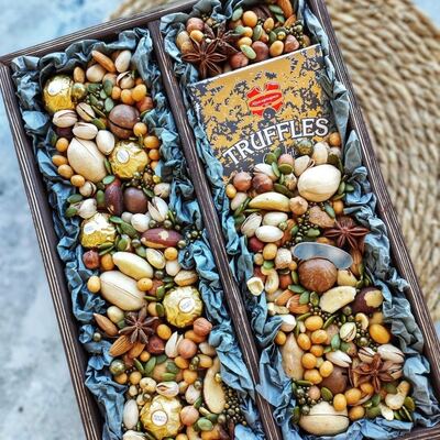 Ореховый бокс с Ferrero Rocher и шоколадом № 632
